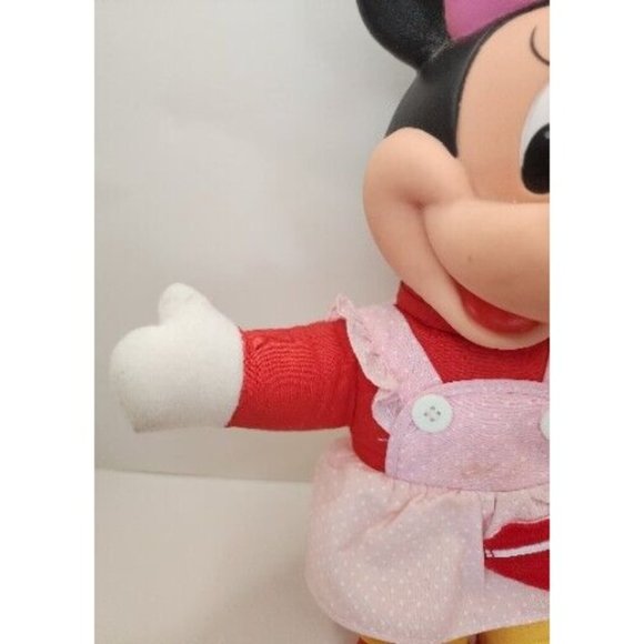 Minnie Mouse Learn to Dress Me Doll 1989 Vintage Toy Plush Mattel Walt Disney Co - Picture 4 of 11